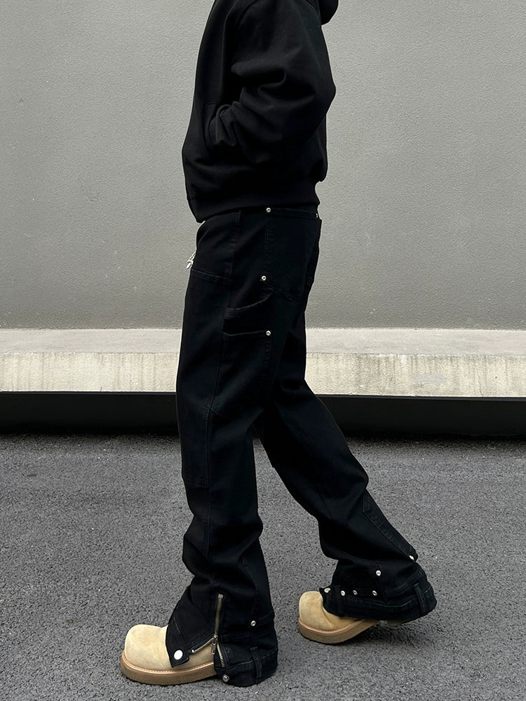 Midnight Rivet Tech Cargo Pants