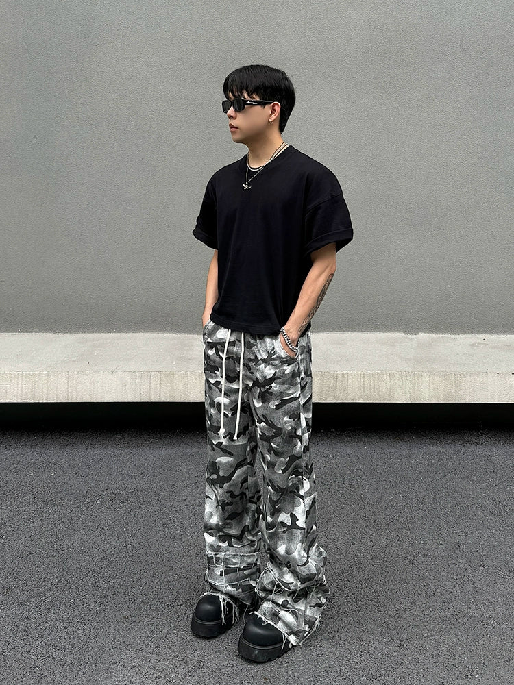 Ghost Camo Slouch Cargo Pants