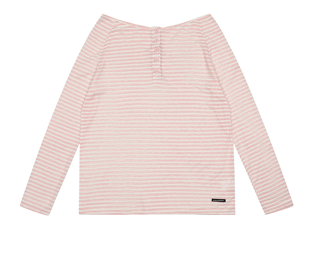 Twist Stripe Off Shoulder Top