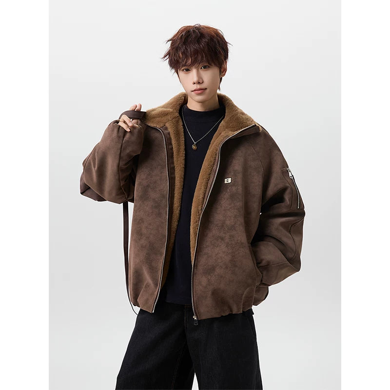 Aviator Sherpa-Lined Jacket