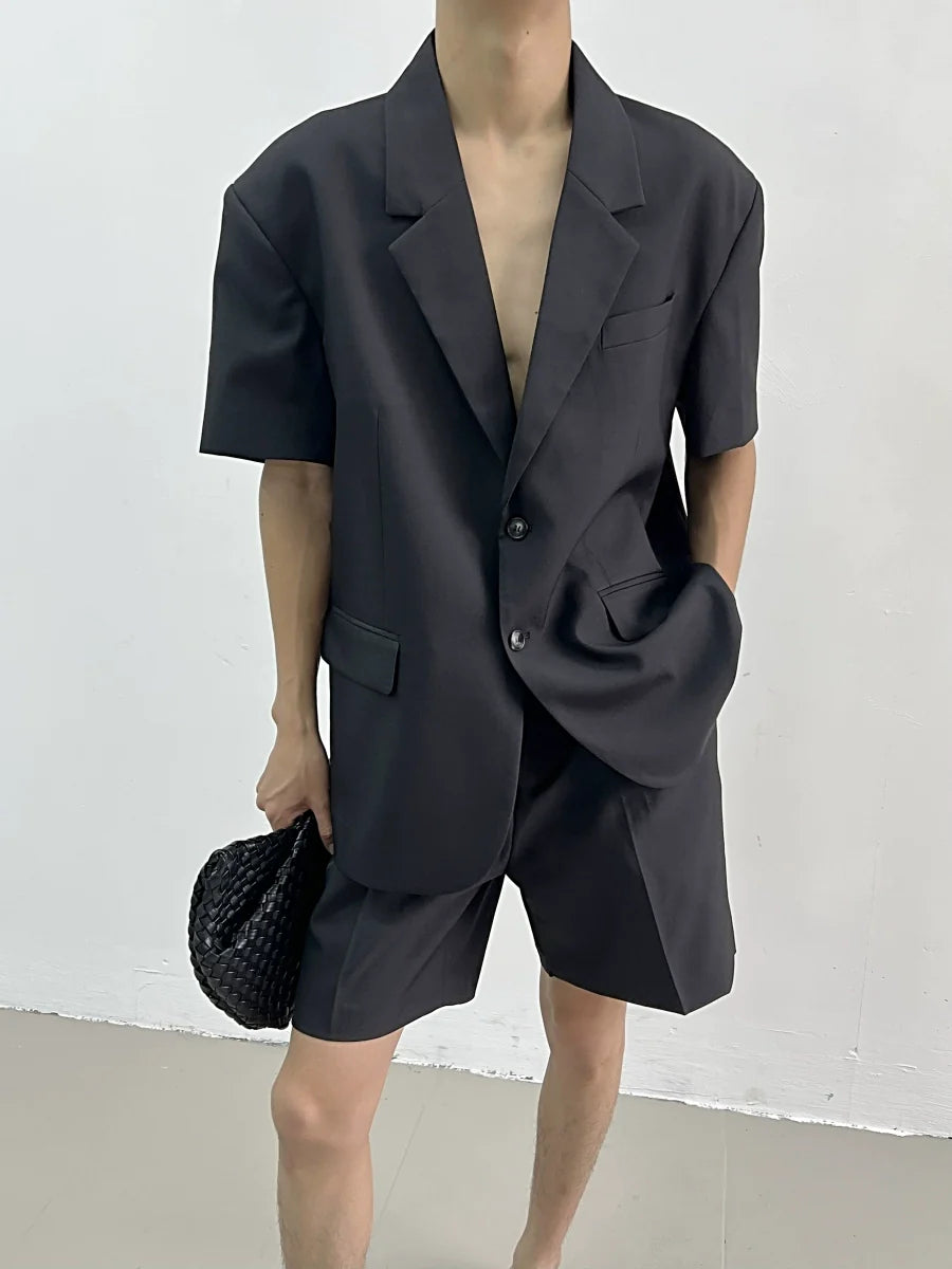 Noir Tempo Blazer and Short Setup