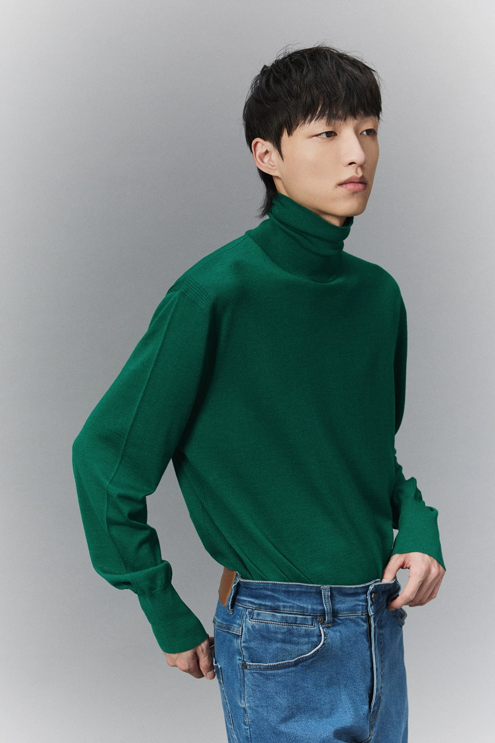 Lightweight Knit Turtleneck Base Layer