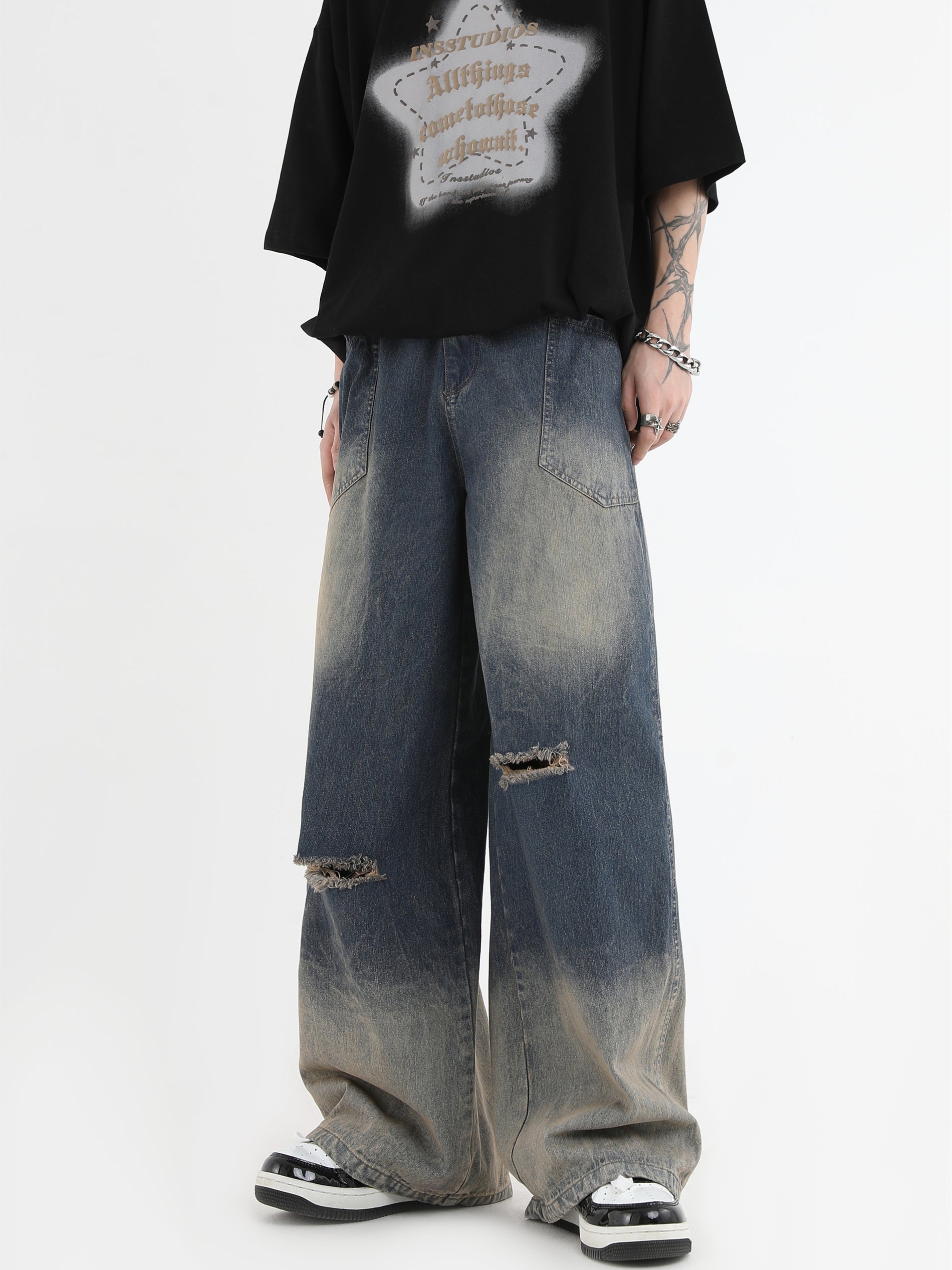 Vintage American Cut Washed Jeans - chiclara