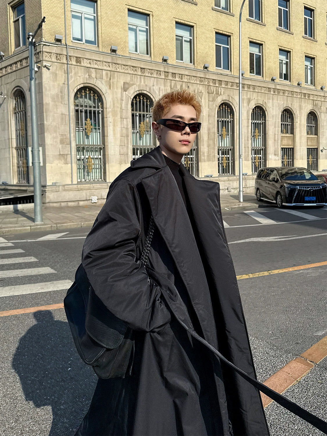 Gotham Eclipse Belted Overcoat