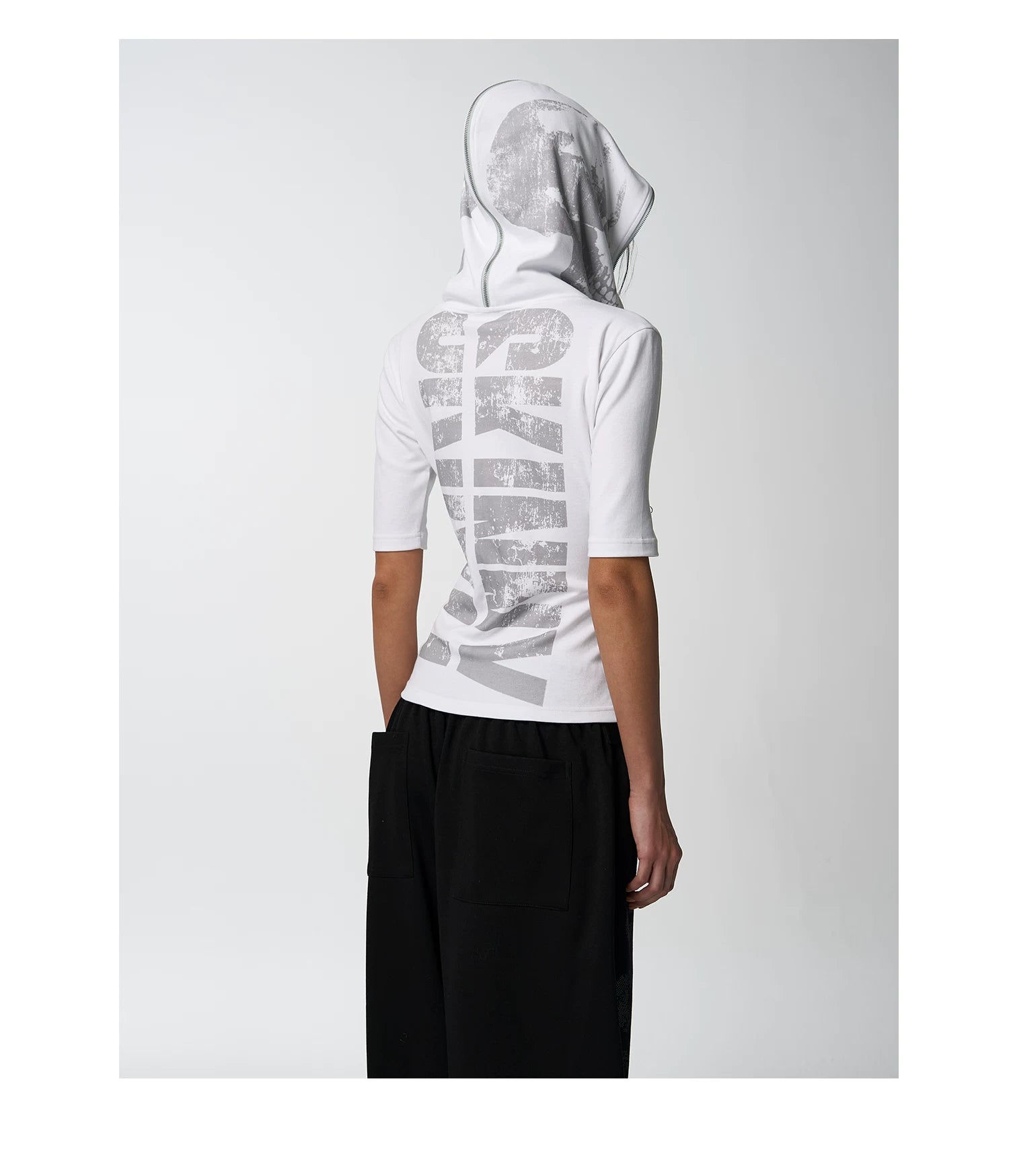 Skinny Skull Hooded Boxing Tee