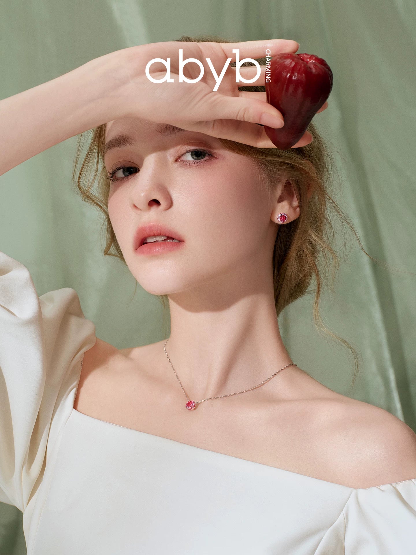 Prism Rose Pendant Necklace - view 2