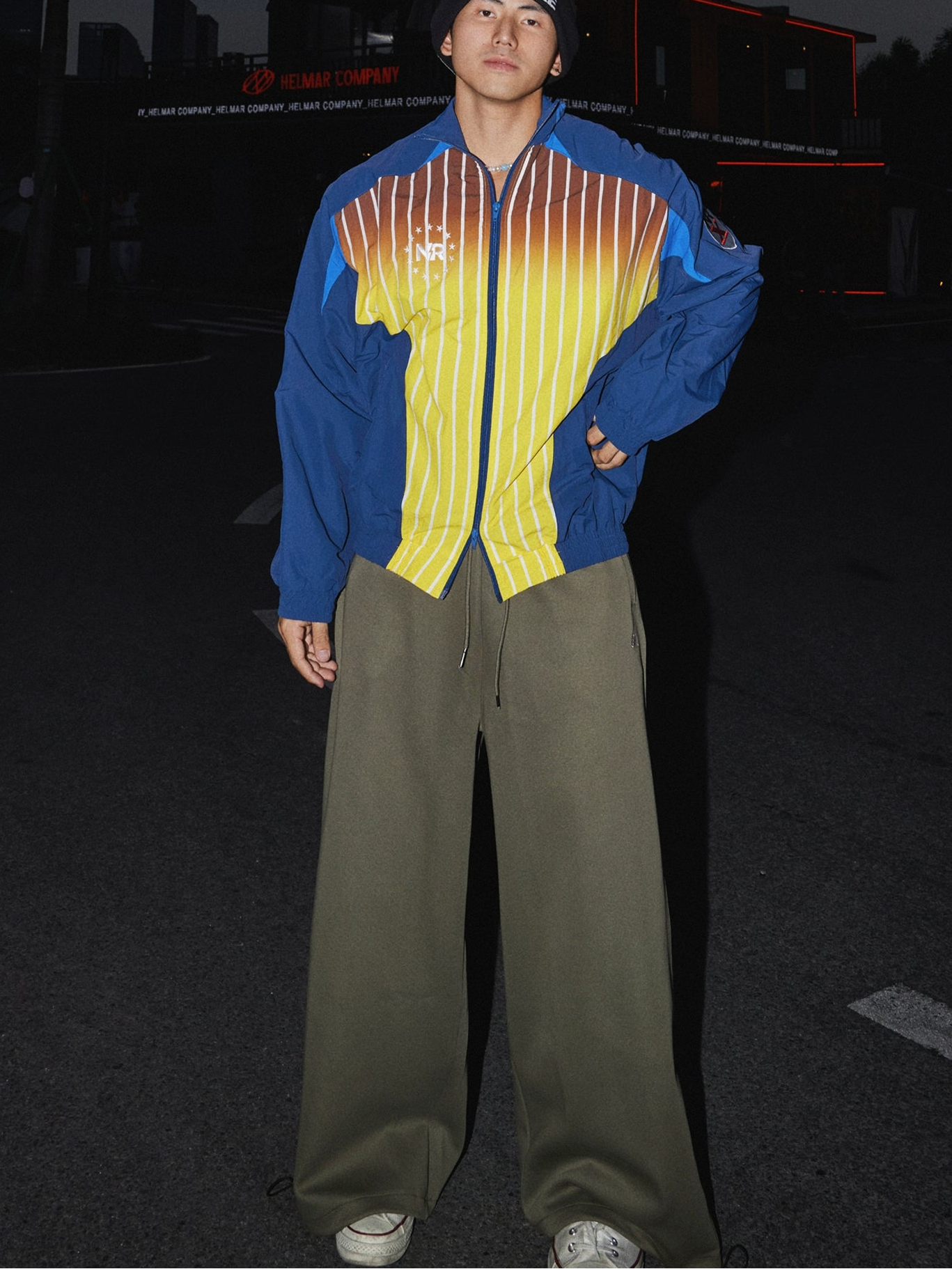 Olive Green Wide Leg Sweatpants