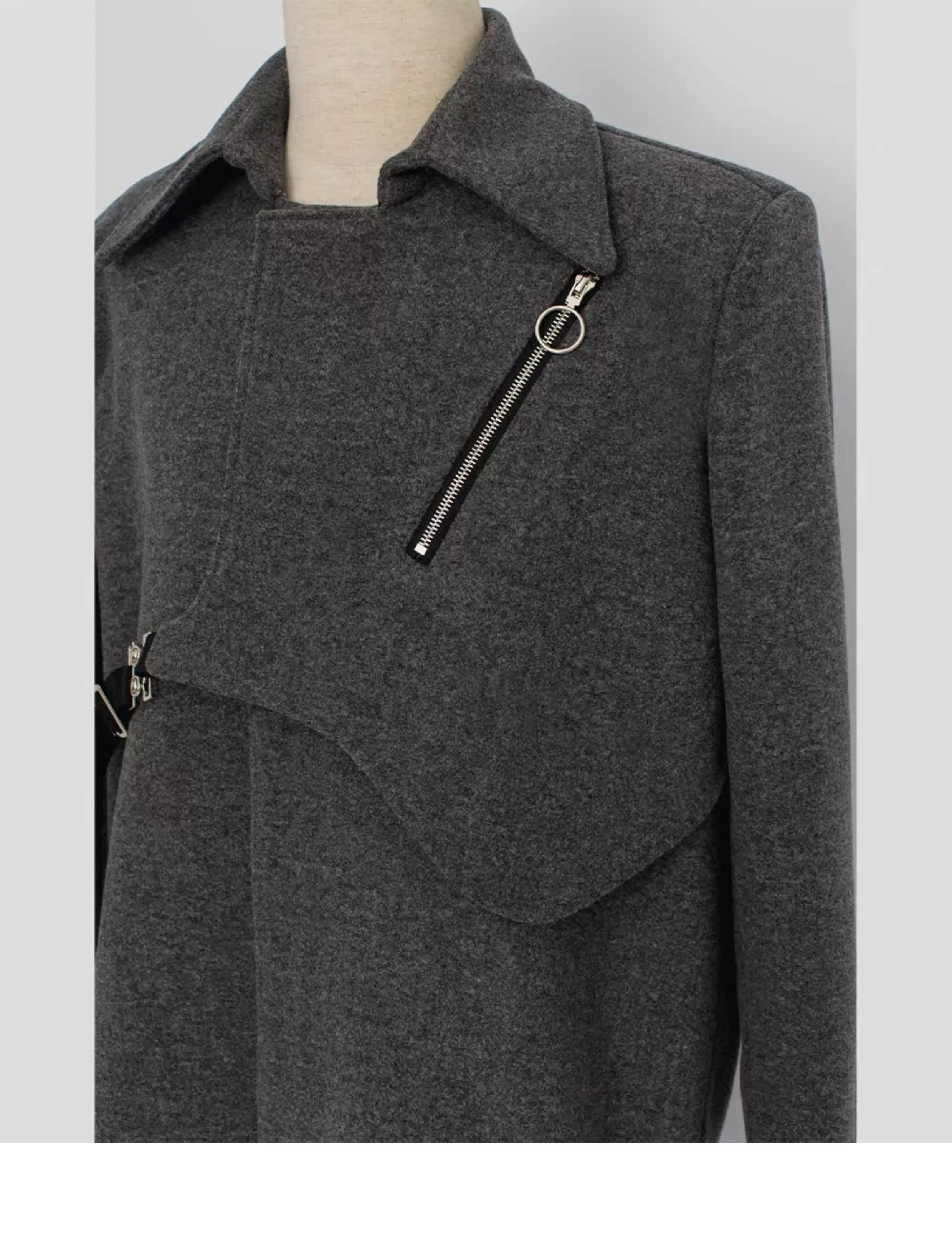 Slate Harness Asym Coat