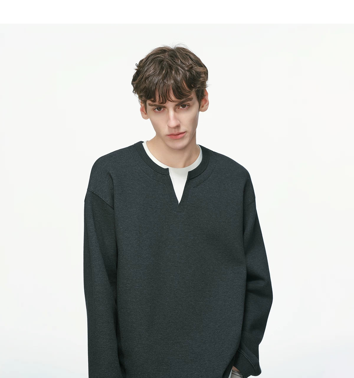 Softlane Layered Crew Sweatshirt