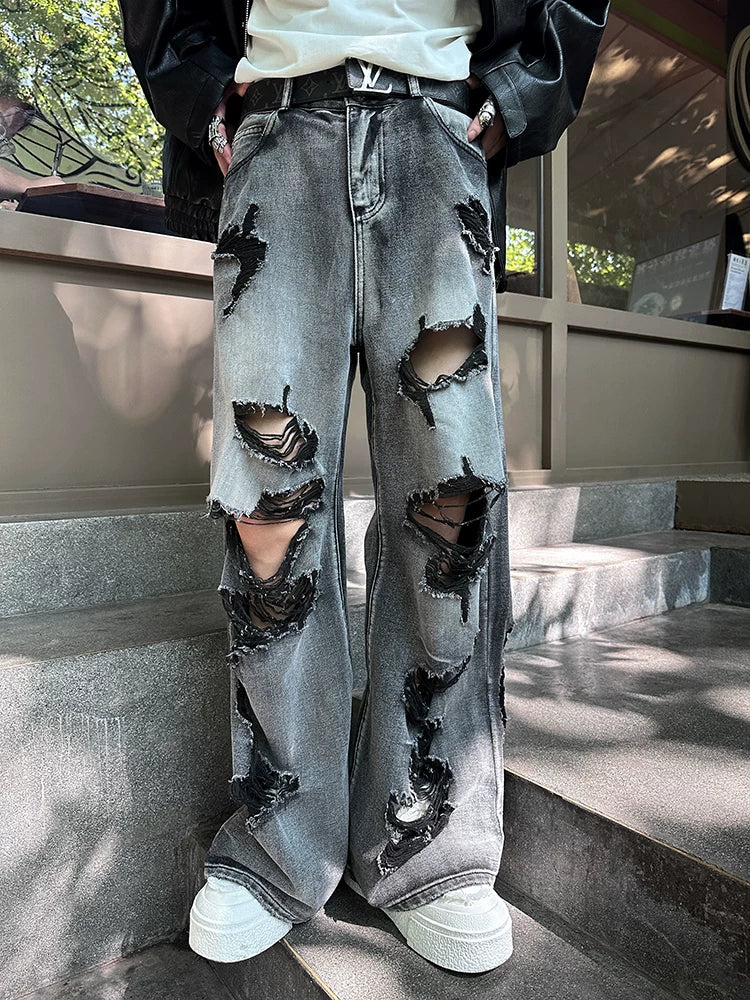 Ravaged Eclipse Shredflare Jeans
