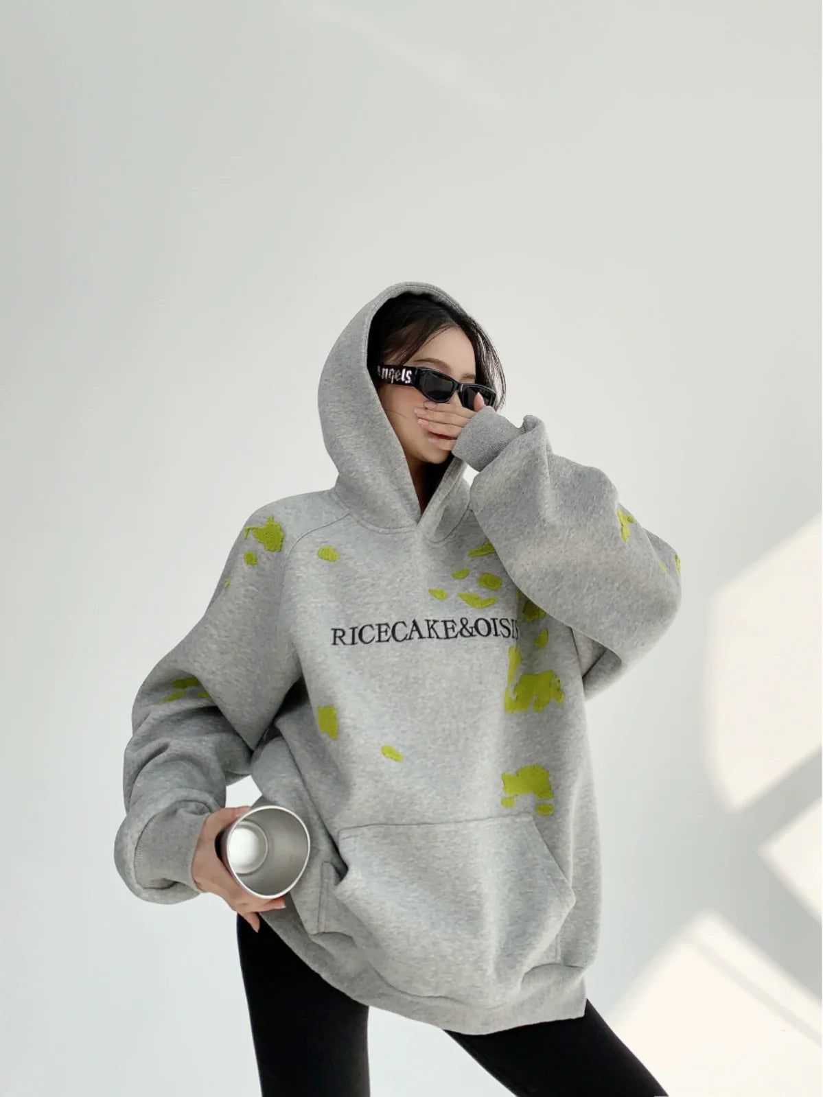 Lime Fleck Studio Logo Hoodie