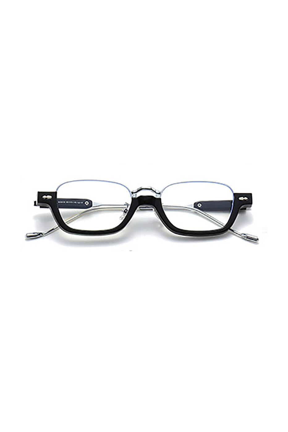 Square-Frame Glasses with Acetate Front