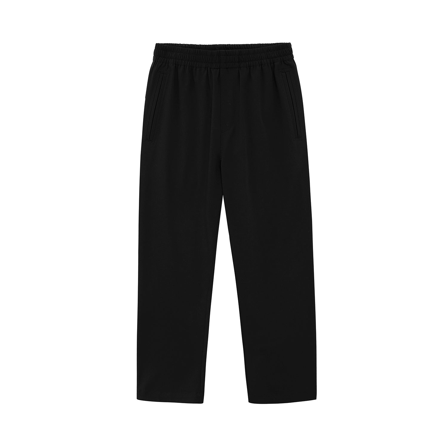 Side Seam-Free Elastic Waist Cropped Pants