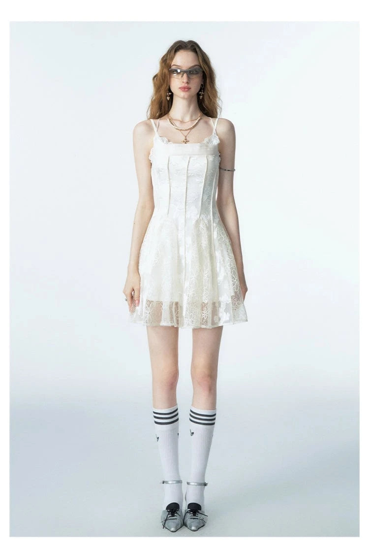 Of Akiva White Lace Summer Dress