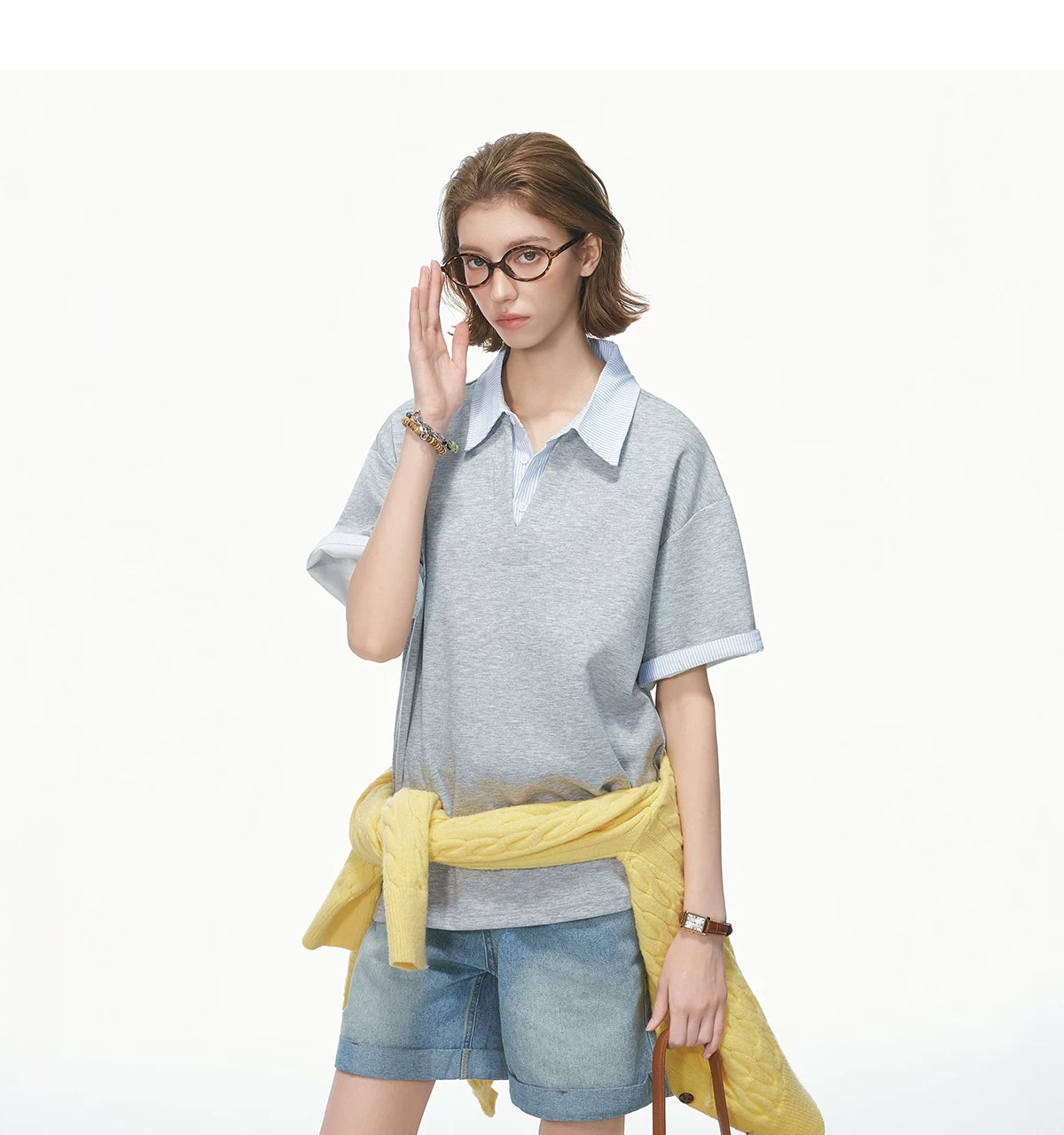 Collarblend Jersey Polo Tee