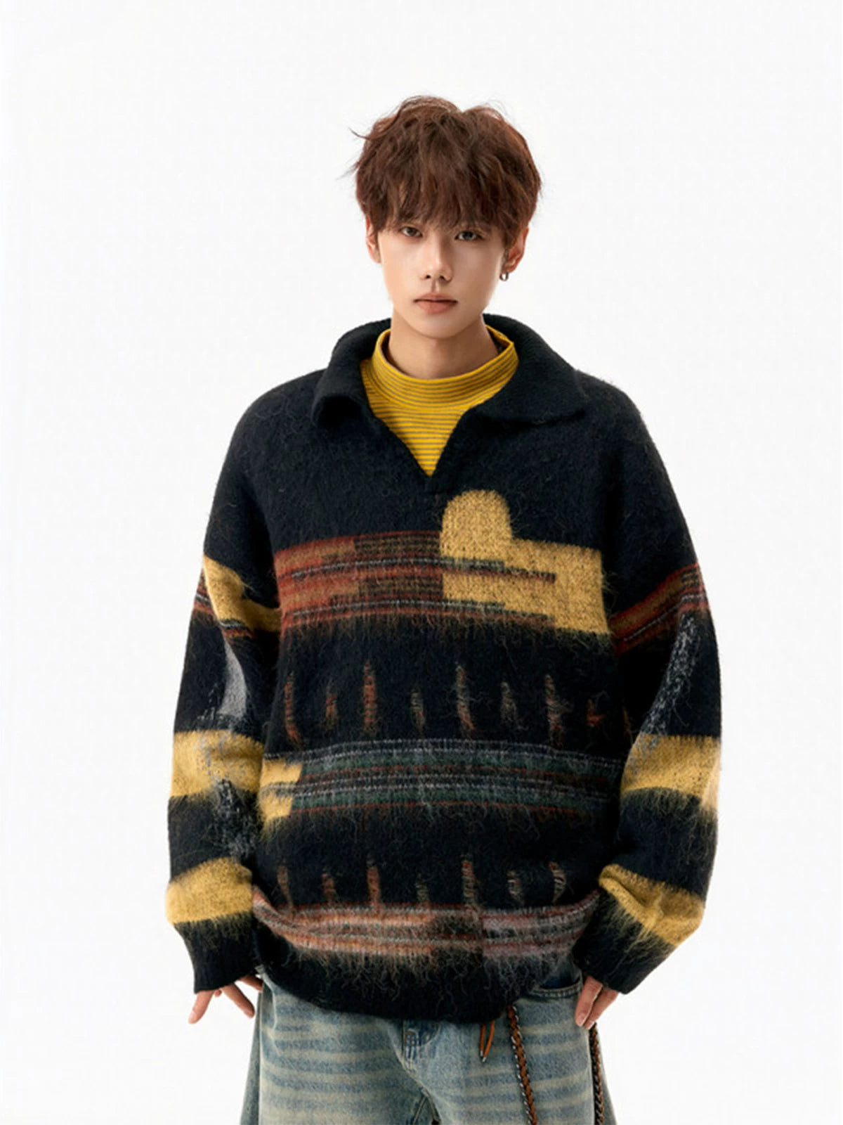 Aurora Haze Fuzzy Knit Sweater