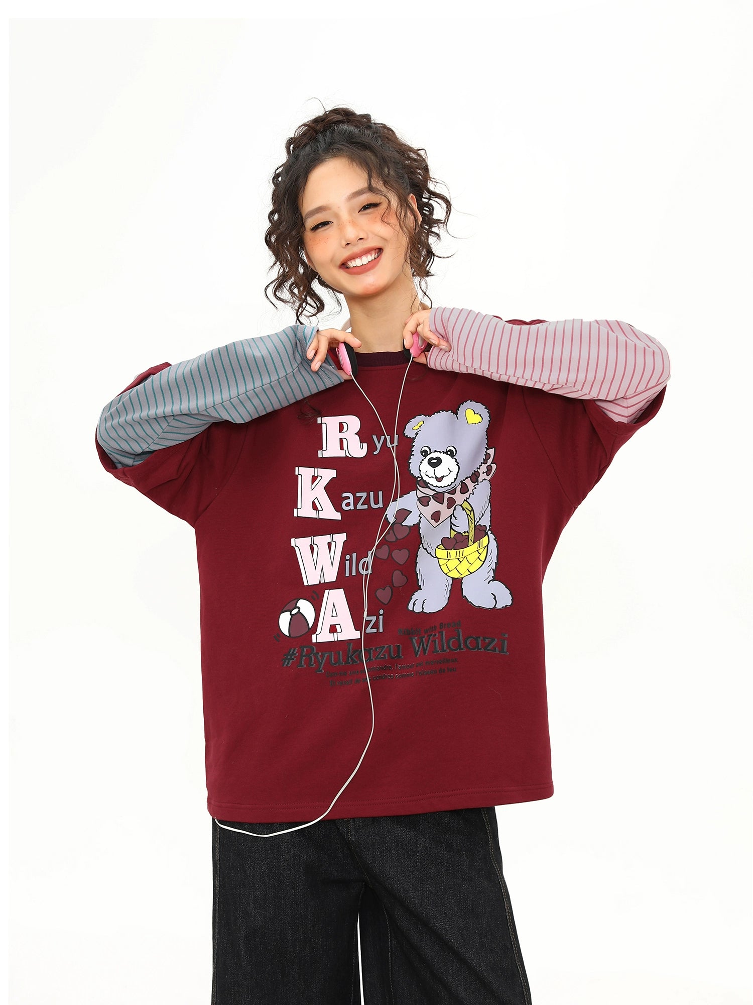 Berry Bear Club Layered Tee