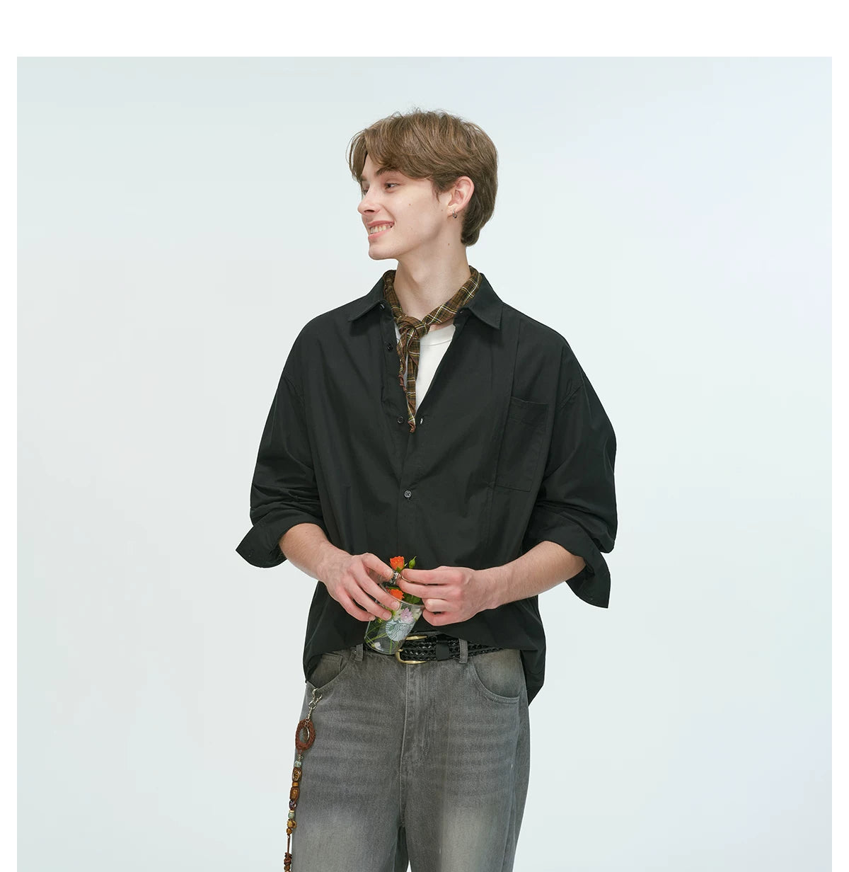 MonoFrame Relaxed Poplin Shirt