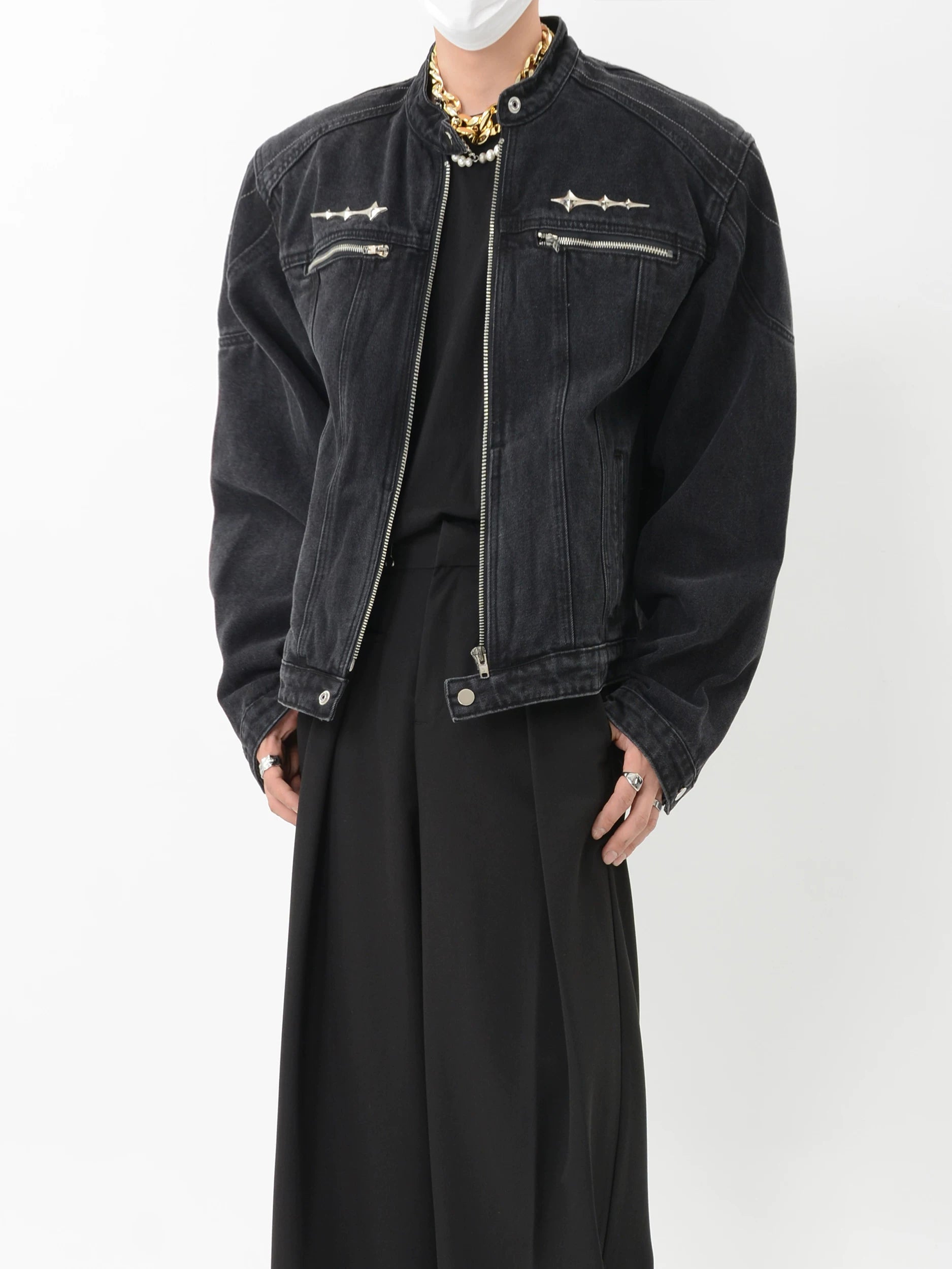 Obsidian Lance Zip Moto Jacket