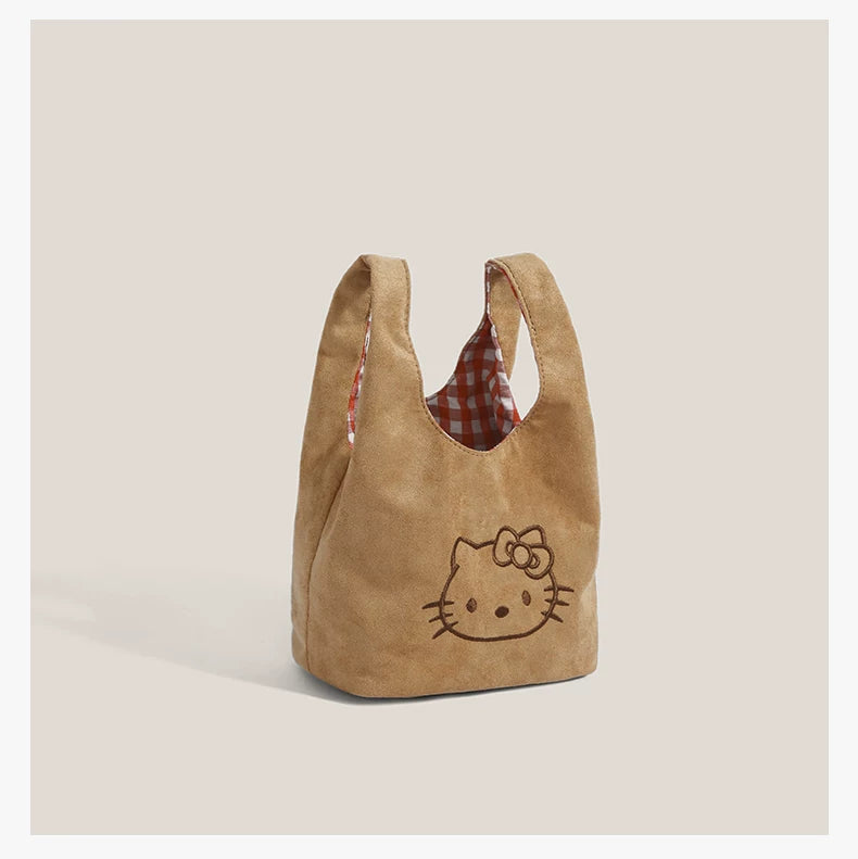 Gingerbread Kitty Pocket Tote