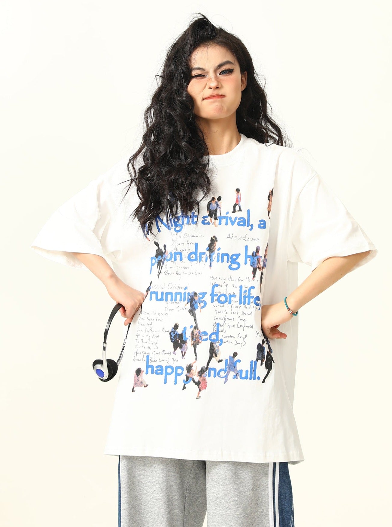 Graphic Print Oversized T-Shirt