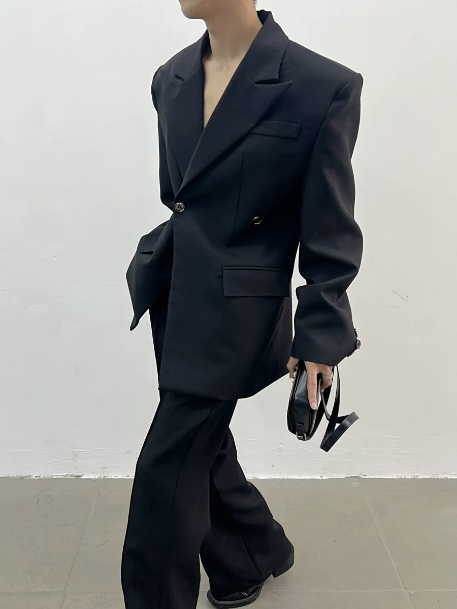 Noir Vanguard Double Breasted Blazer