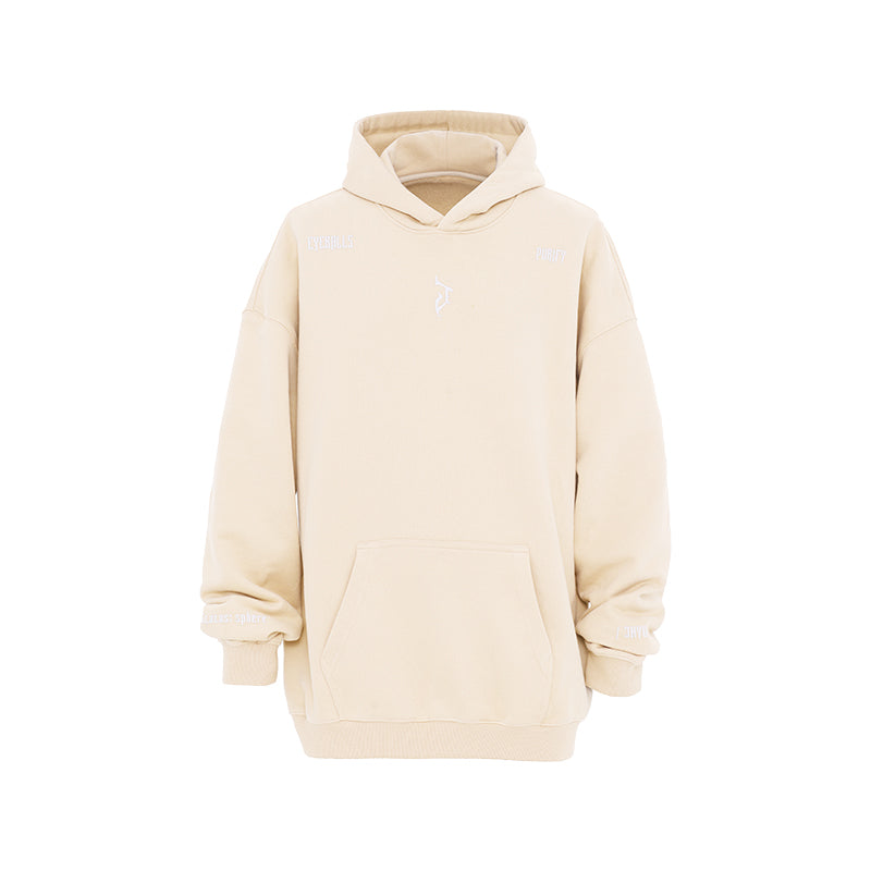 Hoodie with Basic Logo Print - chiclara