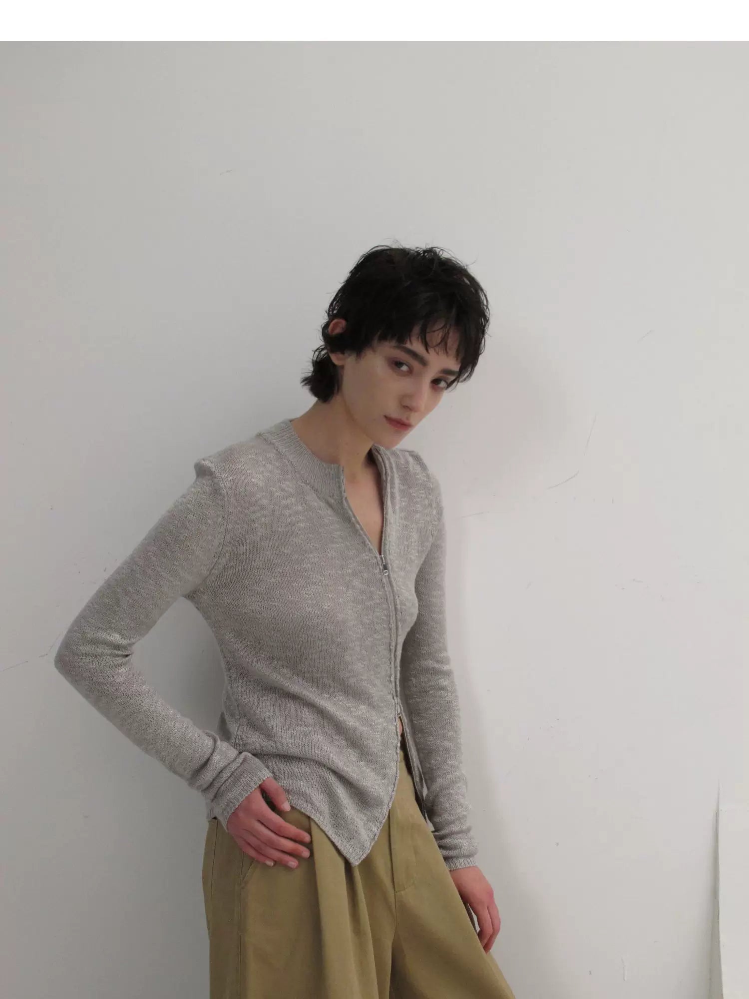 Sheen Second-Skin Zip Cardigan