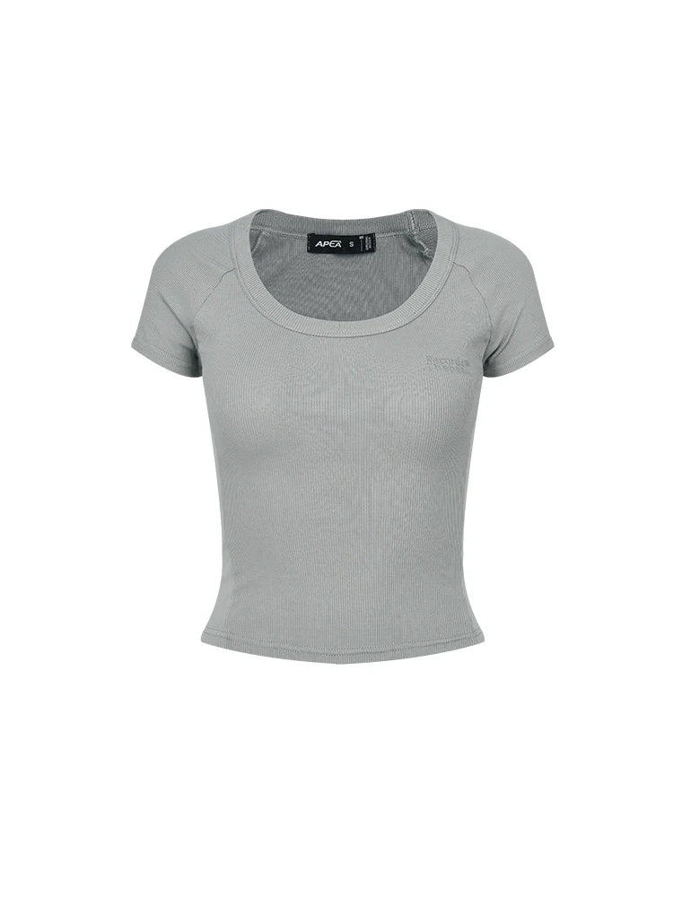 Fitted Scoop Neck Tee