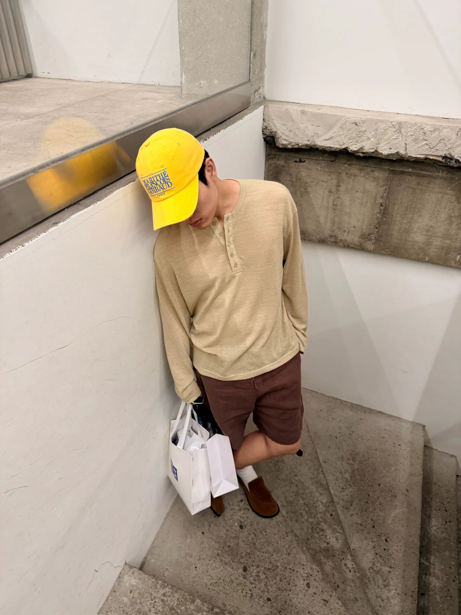 Amber Crest Henley Knit