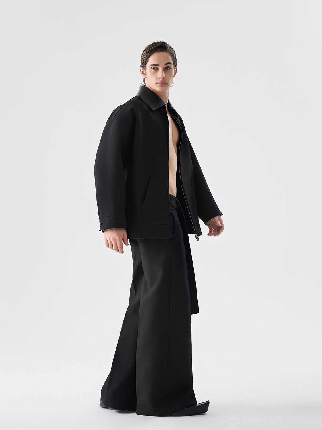 Midnight Edge Faux PU Leather Jacket