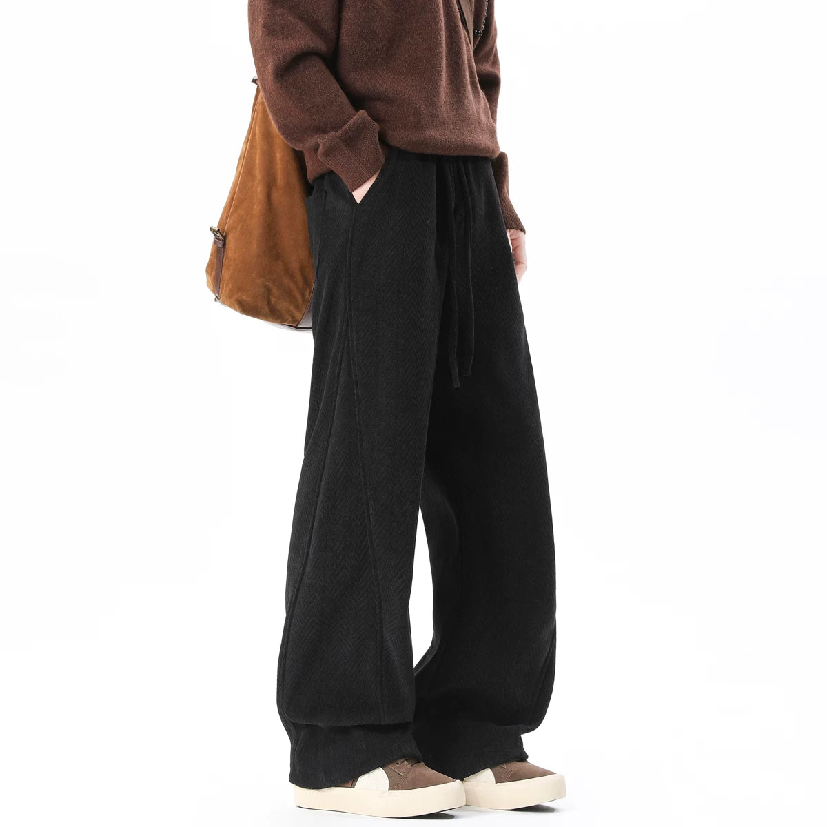 Slate Herringbone Lounge Trousers