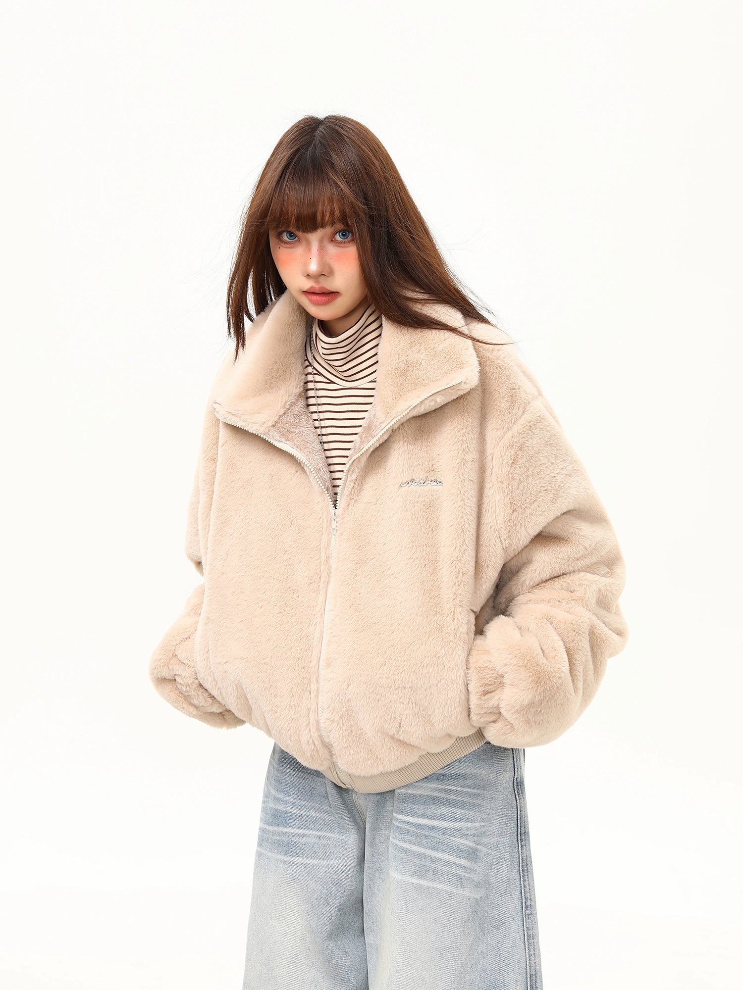 Marshmallow Cloud Fleece Zip Jacket