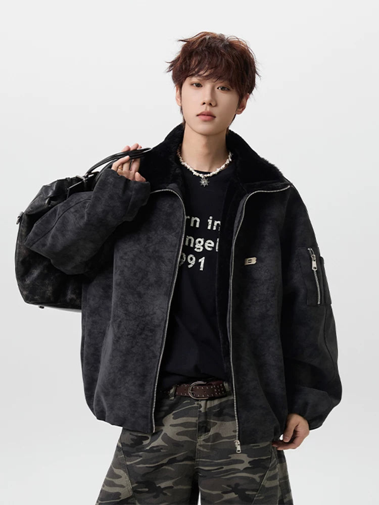 Aviator Sherpa-Lined Jacket