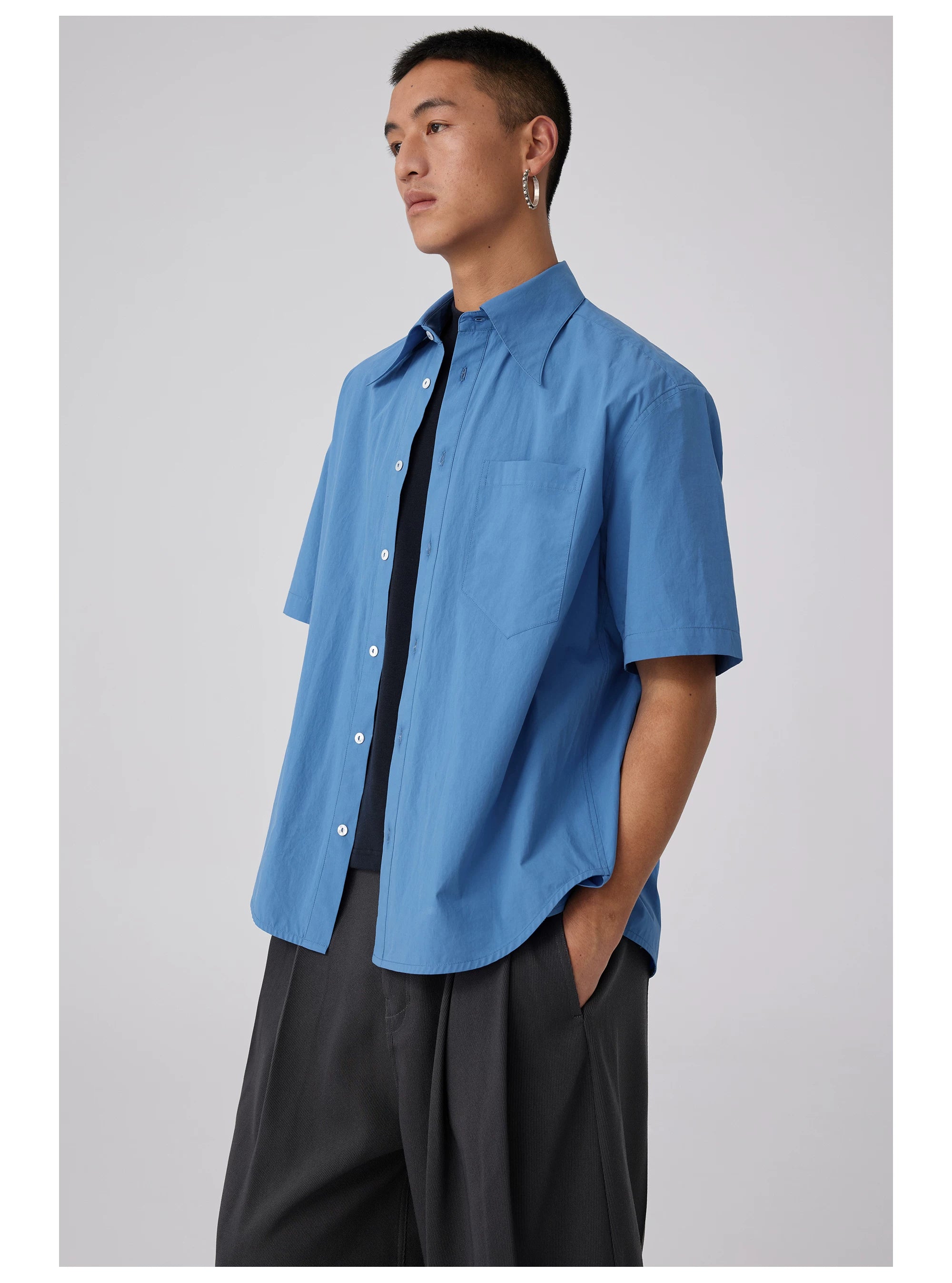Skydrift Boxy Poplin Shirt