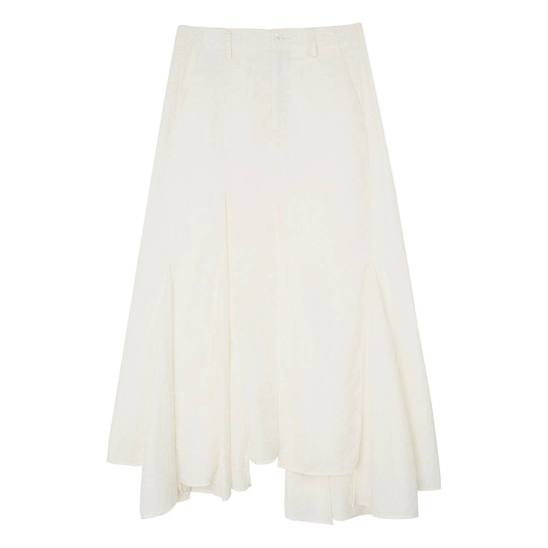Relaxed Flared Maxi Skirt