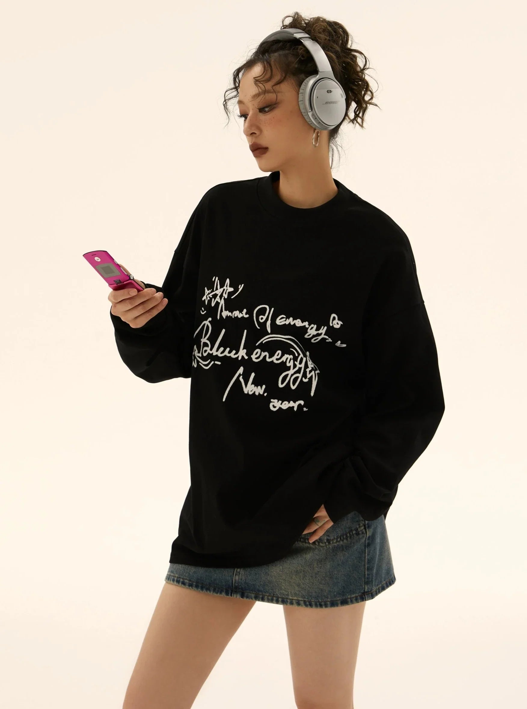 Scribble Script Sweater