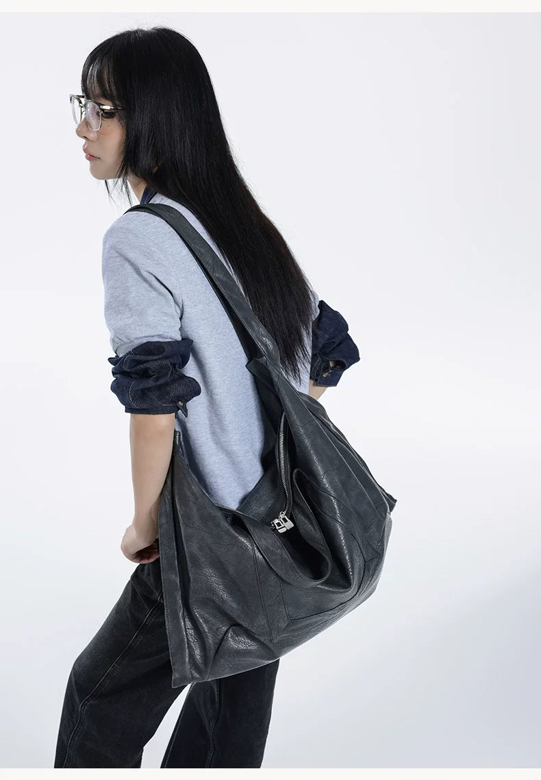 Shadow Drape Triangle Tote