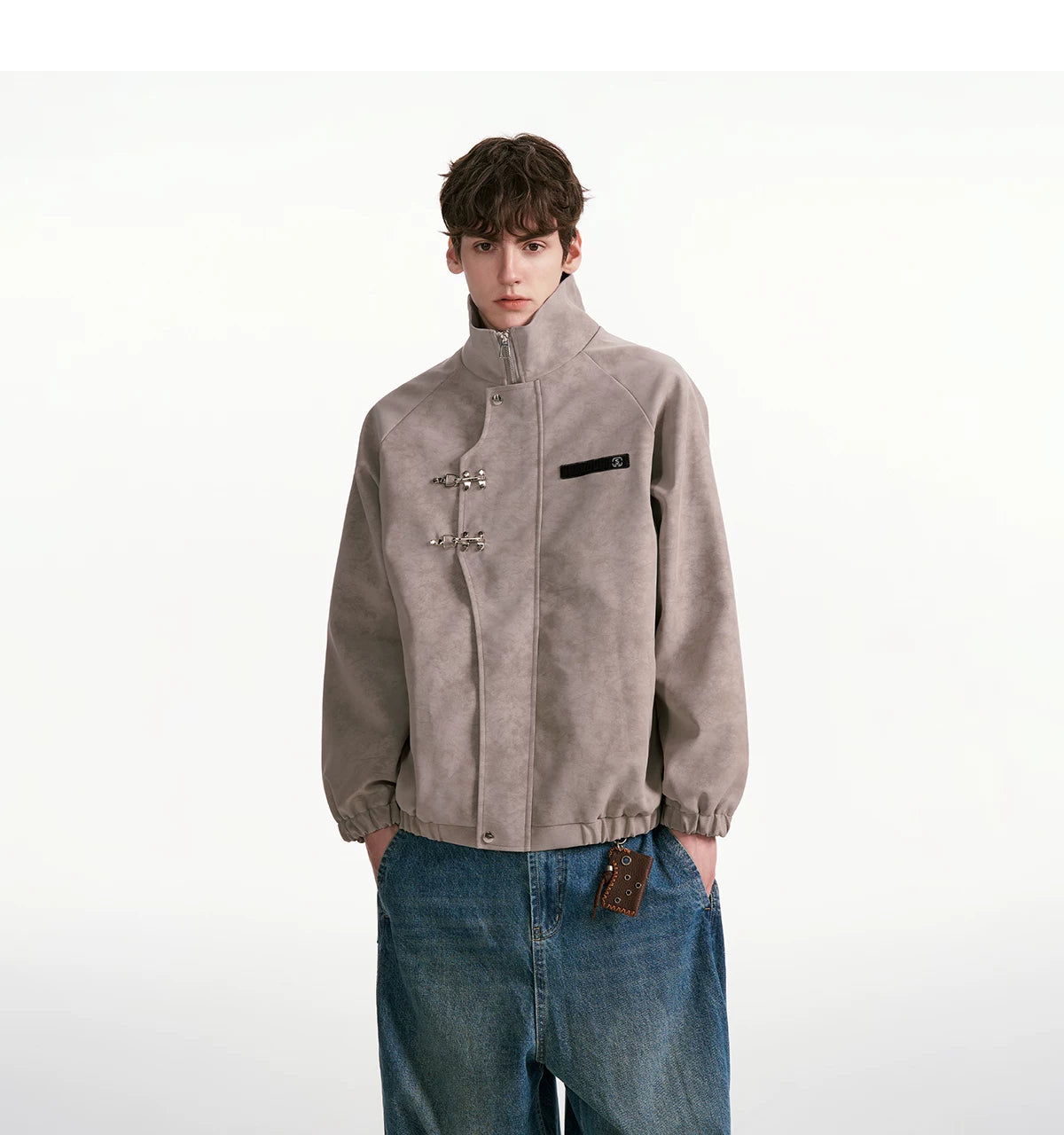 Cinderlock Buckle High‑Neck Jacket