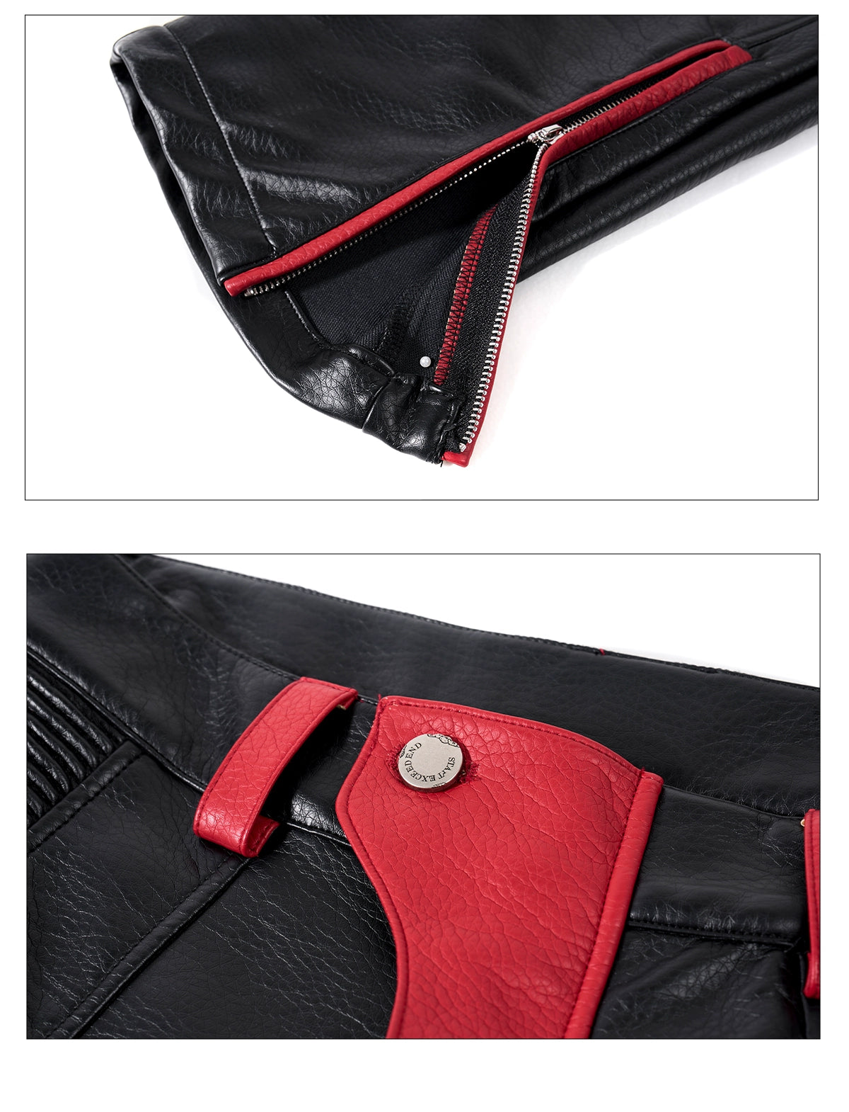 Inferno Crest Leather Moto Pants