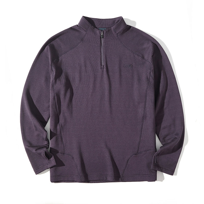 Wool Thermal Stand-Collar T-shirt
