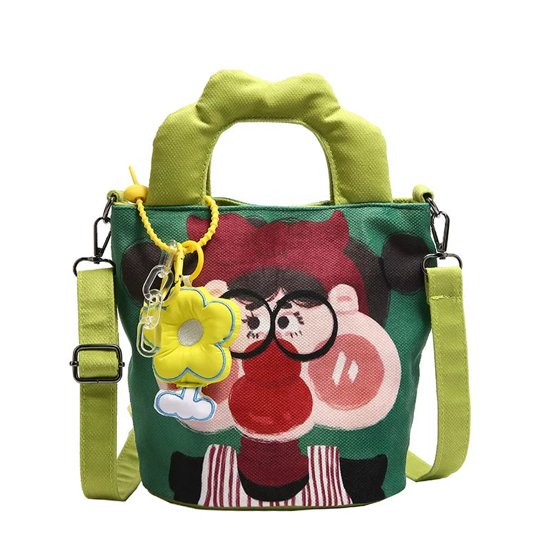 Giggles & Bows Cartoon Tote