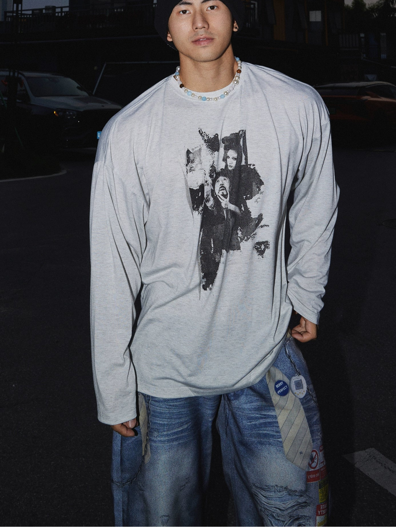 Rebel Print Longsleeve Sweatshirt