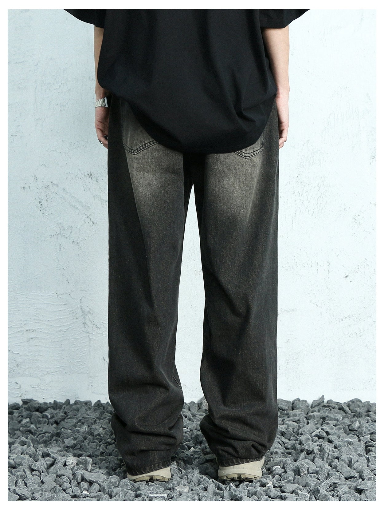 Ash Fade Wide Leg Jeans