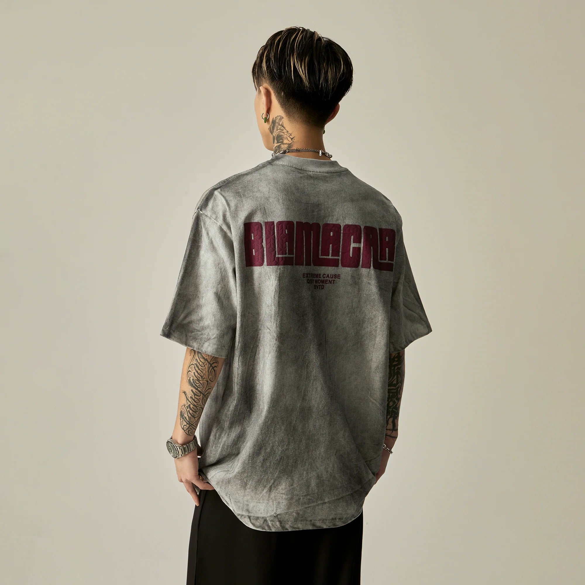 Vintage Eleven Acid Wash Oversized Tee