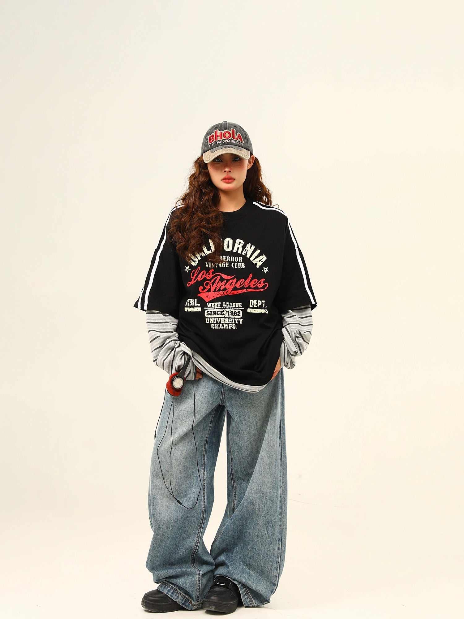 Retro Varsity Layered Street Tee