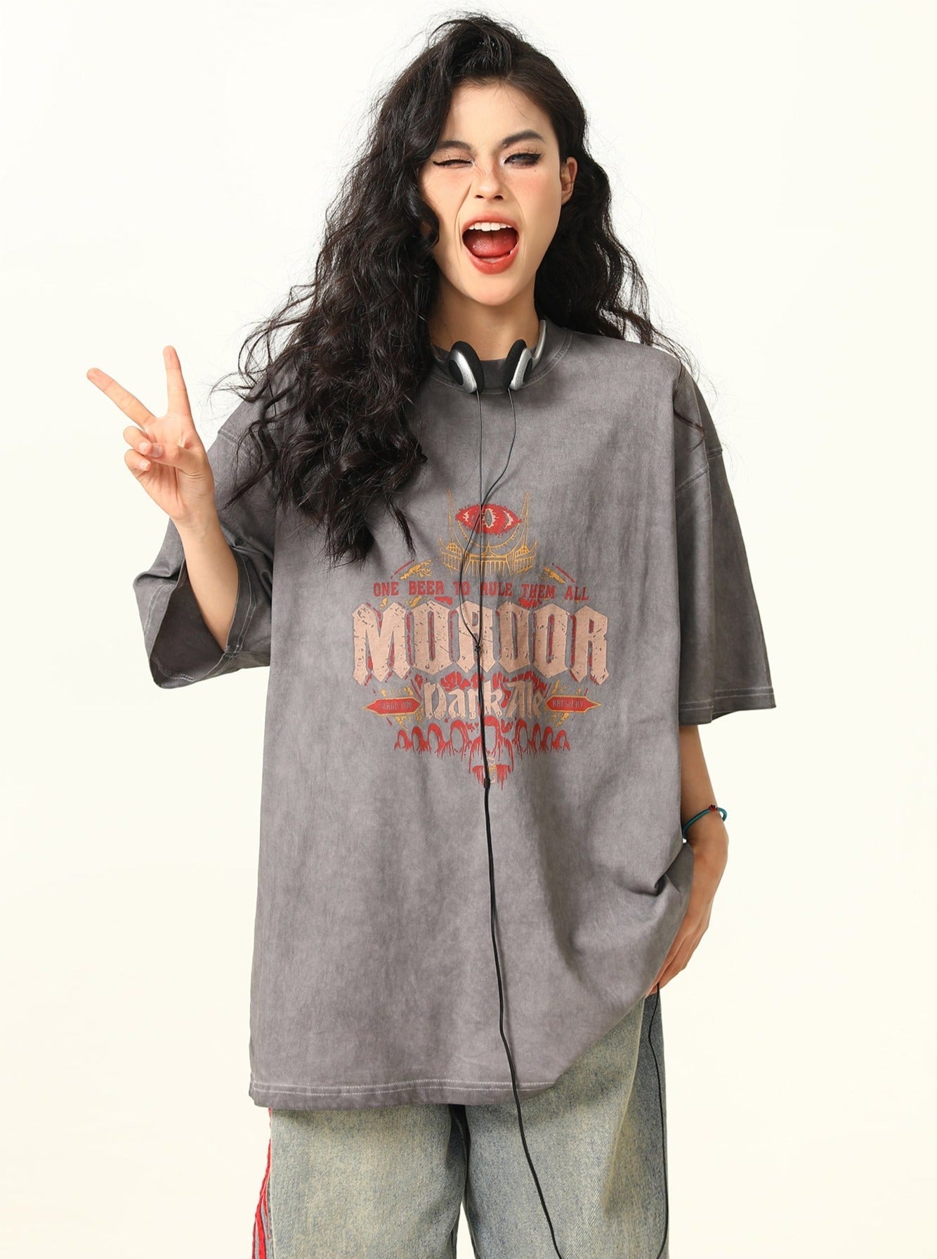 Vintage-Style Fantasy Oversized T-Shirt