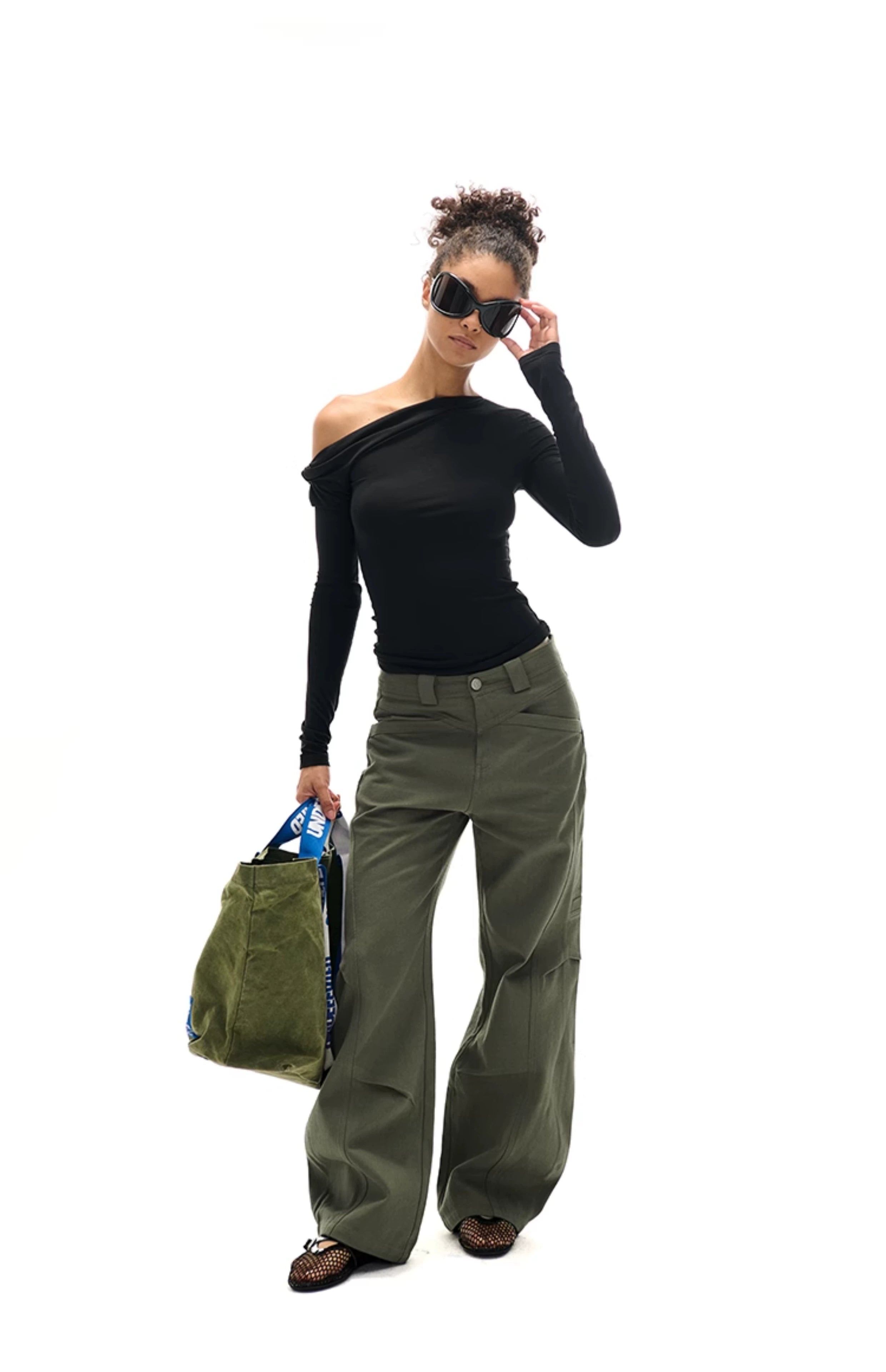 Vintage Military Green Cargo Pants