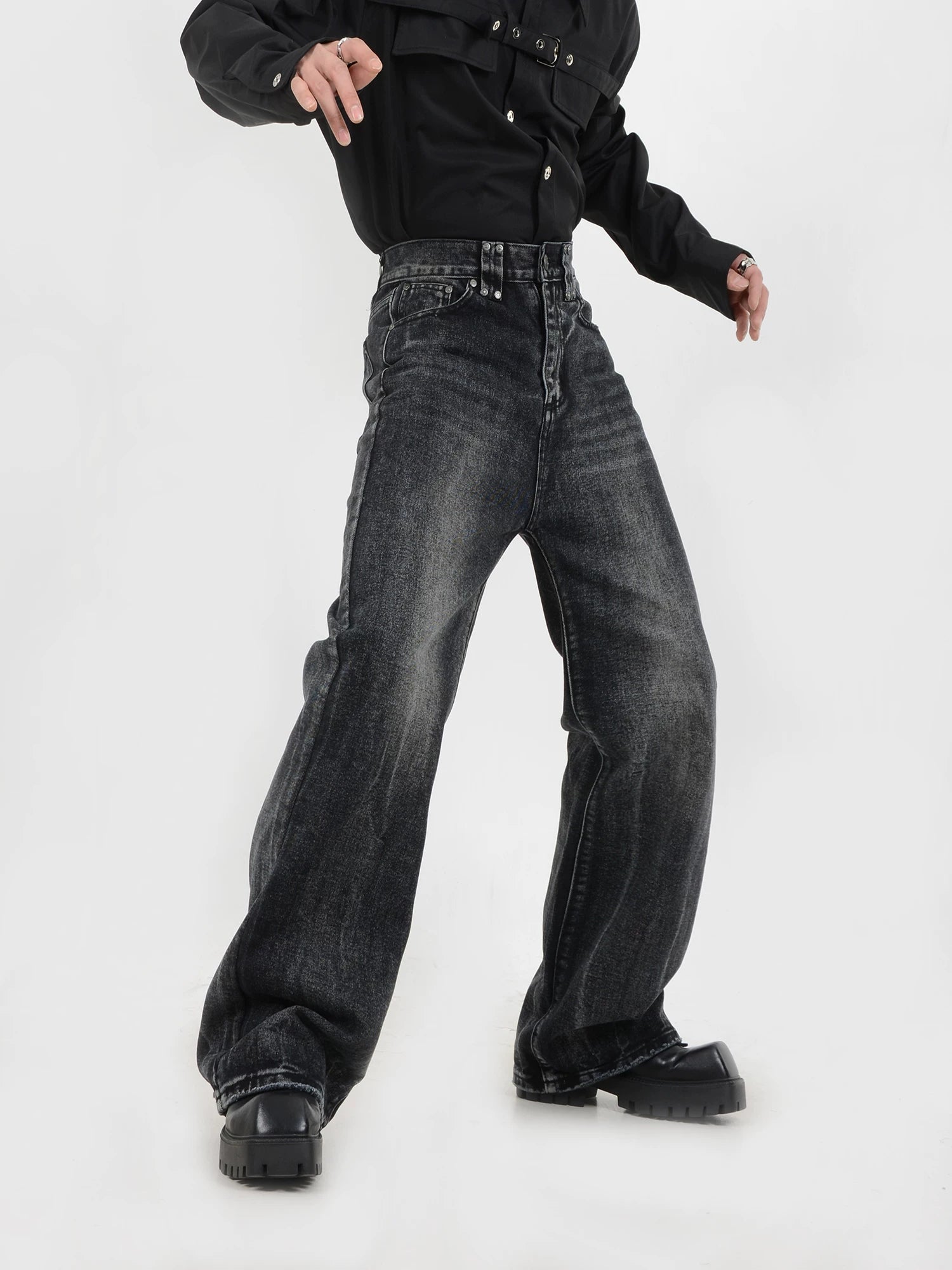 Obsidian Drift Vintage Wash Jeans