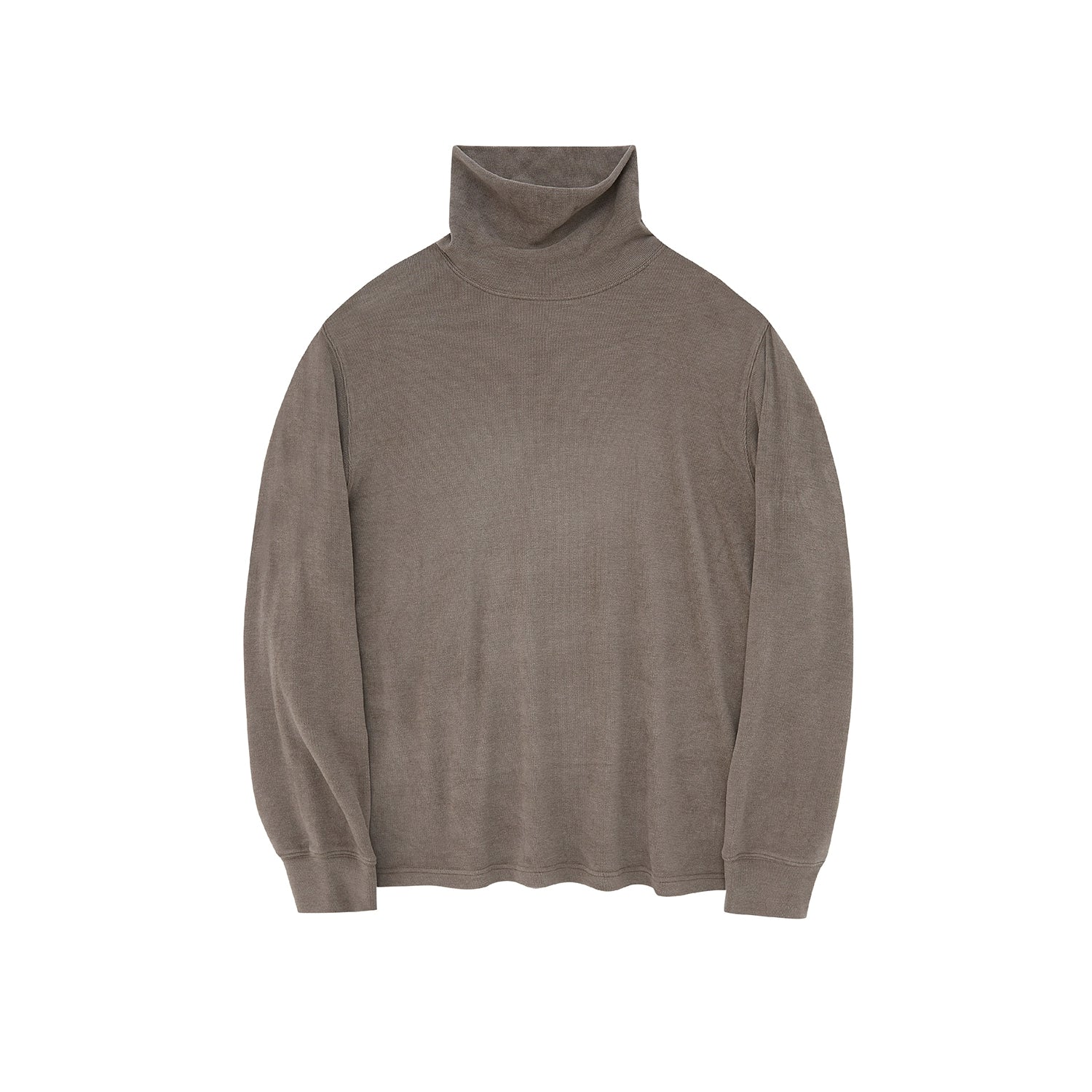 Ruched Turtleneck Oversized Long Sleeve Base Layer